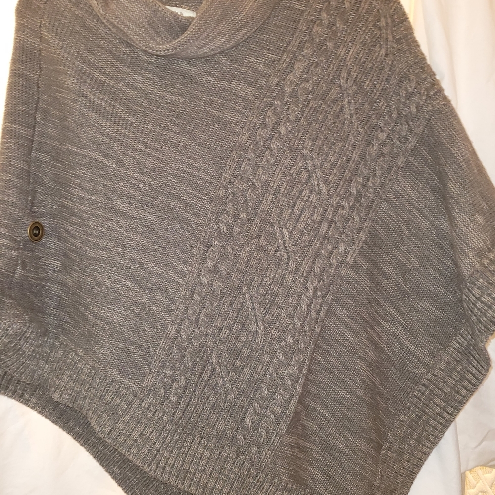 Pretty sweater knit poncho ON SALE